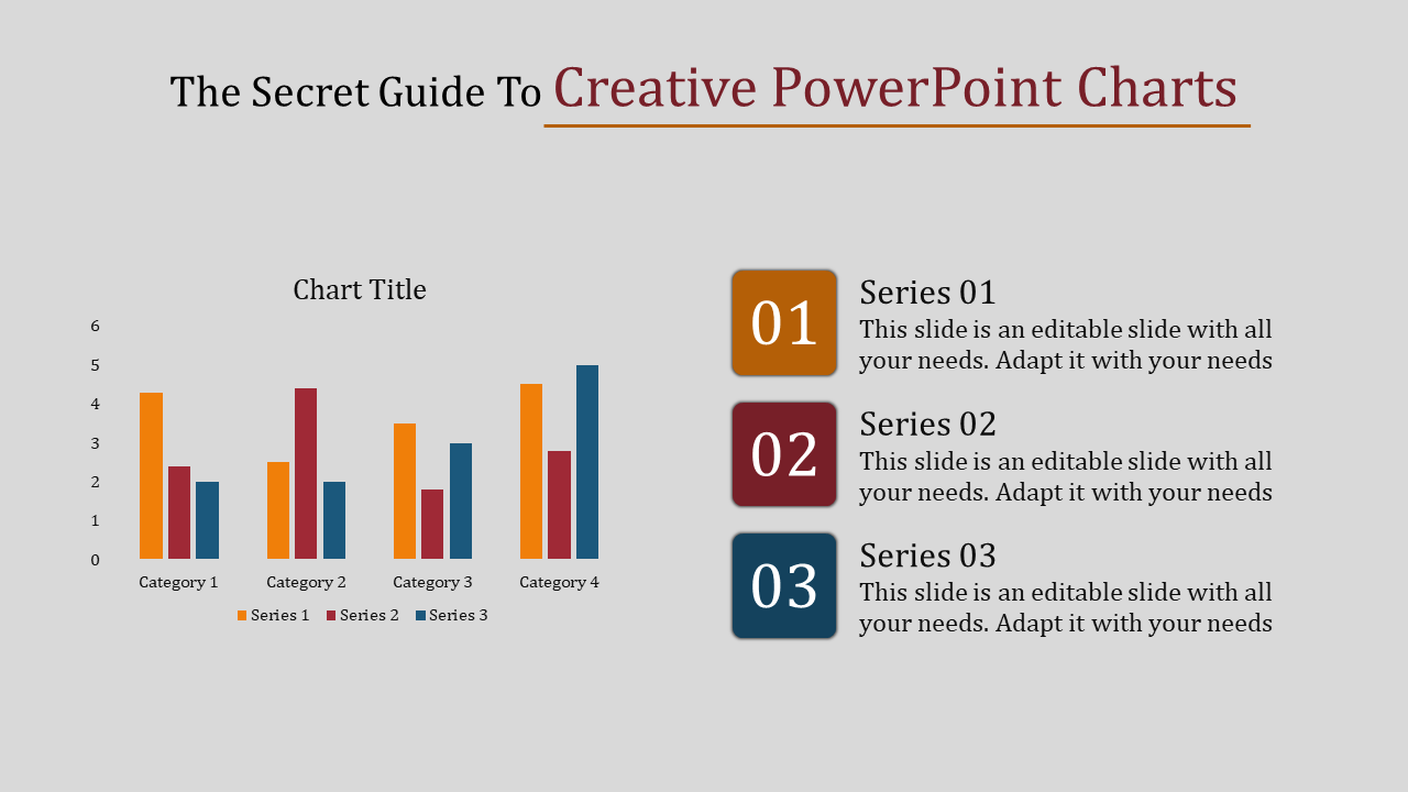 Multicolor Creative PowerPoint Charts Template Presentation